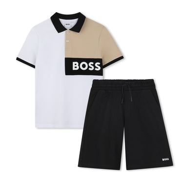 BOSS Set de Playera y short para niño y adolescente, multicolor